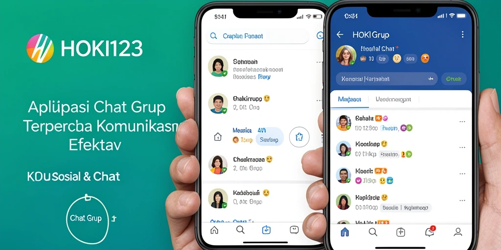 Antarmuka HOKI123 yang menarik dan fungsional untuk chat grup.