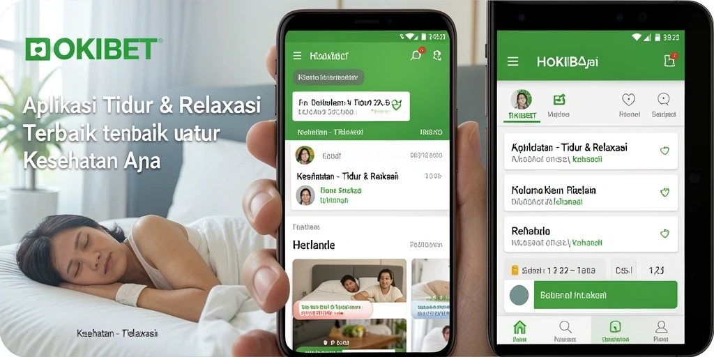 Antarmuka HOKIBET yang menenangkan untuk pengalaman Tidur & Relaksasi.
