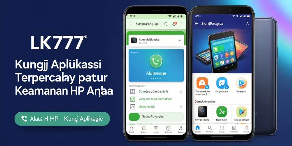 Antarmuka LK777 saat mengunci aplikasi dengan aman.